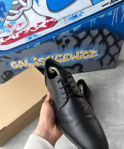 fk36 męskie czarne eleganckie półbuty Pier One czarne obuwie wizytowe pier one 44