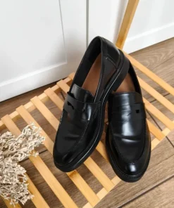 H&M loafersy 40 czarne mokasyny eleganckie