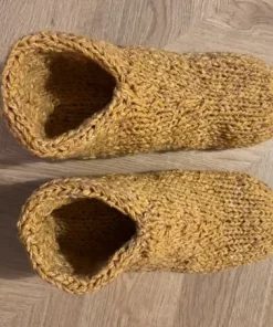 Håndstrikket hjemmesko