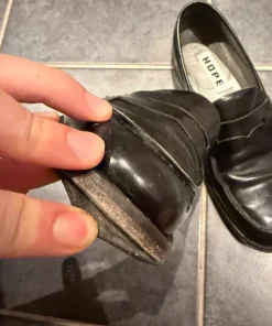 HOPE penny loafers – svarta skinn (nypris 530 USD)