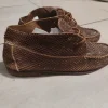 Italialaiset Vintage, nahkamokkasiinit, boho/retro