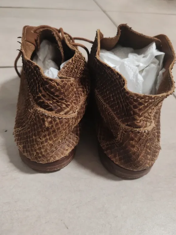 Italialaiset Vintage, nahkamokkasiinit, boho/retro