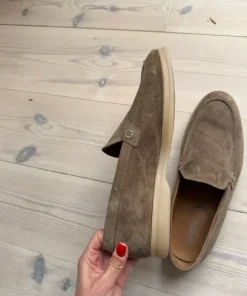Italian suede loafers