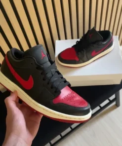 Jordan air 1 low black and red