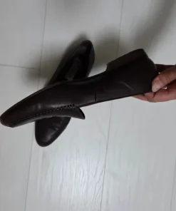 Joy Harper loafers mörkbrunt skinn strl 40