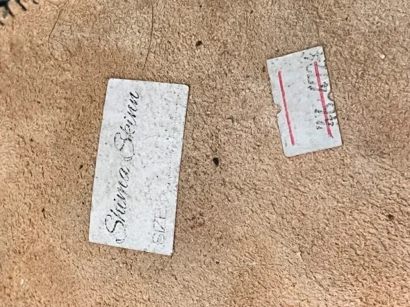 Äkta Fårskinn tofflor Mörkgråa size 46 oanvända!
