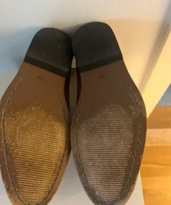 Äkta skinn loafers 38