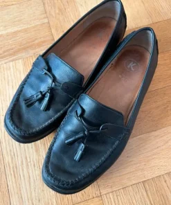 Läderloafers stl 38
