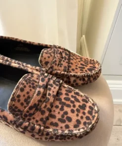 Leopard loafers
