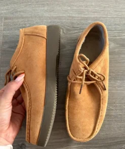Lysebrun/sandfarvet loafers