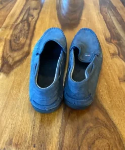 Marinblå mocka Loafers 43