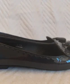 Mokasyny Tod's skóra lakierowana roz. 41,5, 27 cm granatowe