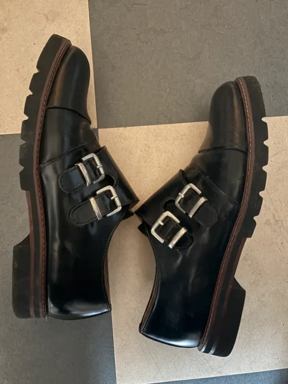 Monkstraps skor vintage