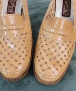 Perforated Leather Heels - Size 40,5