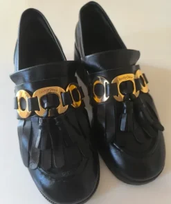 Piękne skórzane loafersy See by Chloé old money