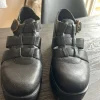 Plateau sandal med lukket tå