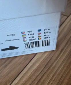 Przepiękne czarne klapki guess 37