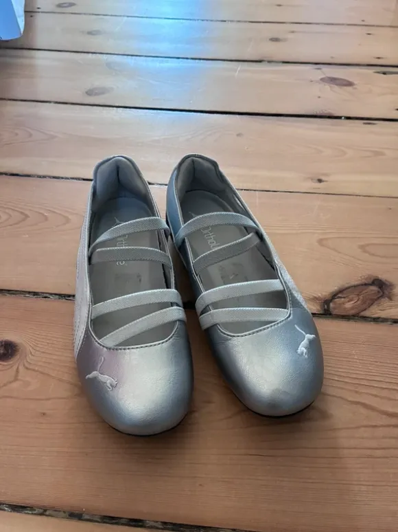 Puma ballerina-sneakers i sølv