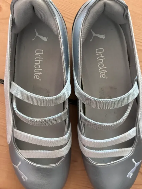 Puma ballerina-sneakers i sølv