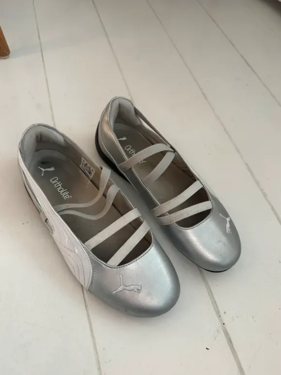 Puma Sølv Speedcat Ballerinaer