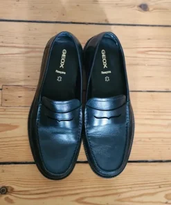 Real leather penny loafers Geox