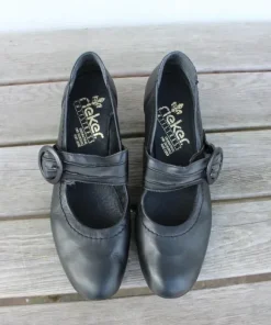 Rieker - Comfy Mary Jane's - Leather - Size 39