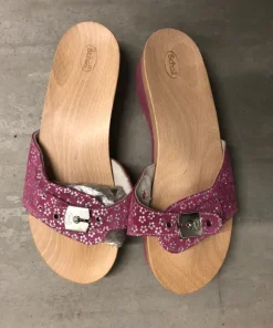 Rosa SCHOLL sandaler med träsula