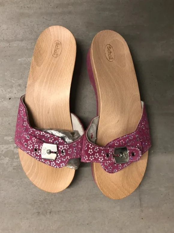 Rosa SCHOLL sandaler med träsula