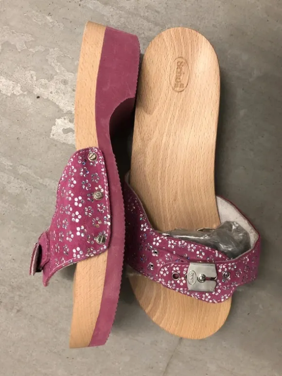 Rosa SCHOLL sandaler med träsula