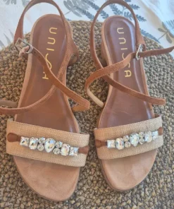 Sandal med strass
