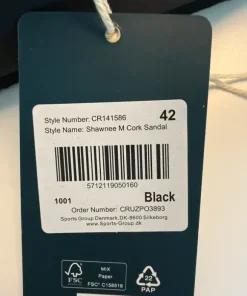 Sandaler, herre, str. 42, sort