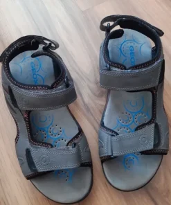 Sandały Geox U Spherica EC5 trekkingowe respira 41 skórzane buty na rzepy