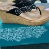 Sketchers flip flops med kilehæl