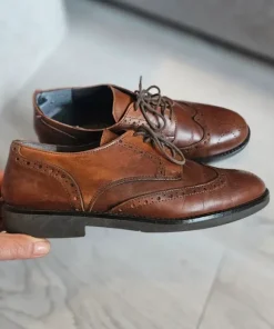 Skórzane półbuty brogsy Parotto Italy r. 42