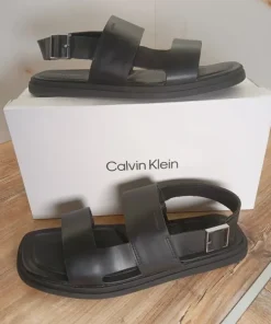 Skórzane sandały Calvin Klein - 43 - Skóra Naturalna - Oryginalne