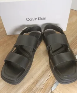 Skórzane sandały Calvin Klein - 43 - Skóra Naturalna - Oryginalne