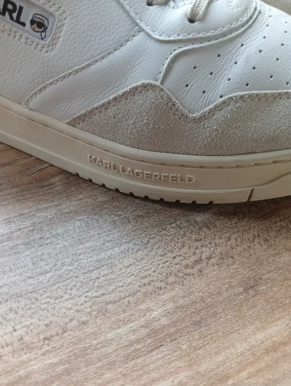 Skórzane sneakersy Karl Lagerfeld r. 45 białe oryginał