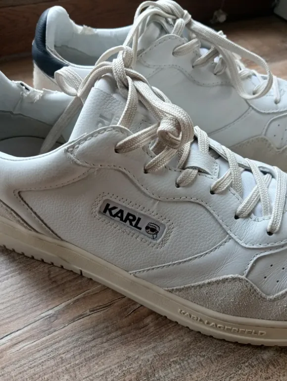 Skórzane sneakersy Karl Lagerfeld r. 45 białe oryginał