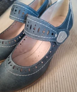 Soft Line – Komfortable blå pumps str 37 H