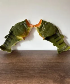 Stylowe klapki ryby GW design lato karp wędkarskie fish flip flops rare viral 42/43