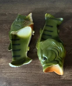 Stylowe klapki ryby GW design lato karp wędkarskie fish flip flops rare viral 42/43