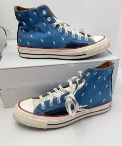 Trampki wysokie Converse Chuck Taylor męskie materiałowe niebieskie R.42,5
