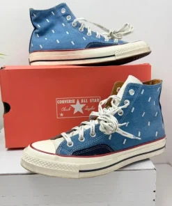 Trampki wysokie Converse Chuck Taylor męskie materiałowe niebieskie R.42,5