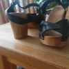 Träskor med klack 7-8 cm.ovandidan läder 150kr