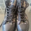 Unique woven converse high tops black and grey size 41.5