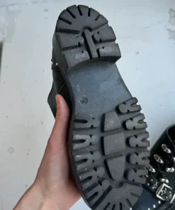 vintage derby glany new rock ćwieki buty skórzane alternative goth emo