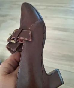 Vintage læderpumper fra Daniela Chausseur | Str. 35 |