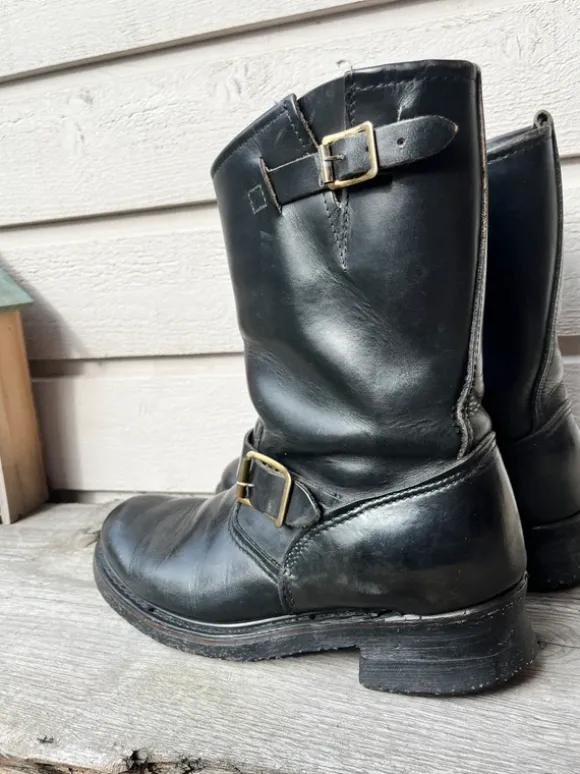 Vintage leather boots