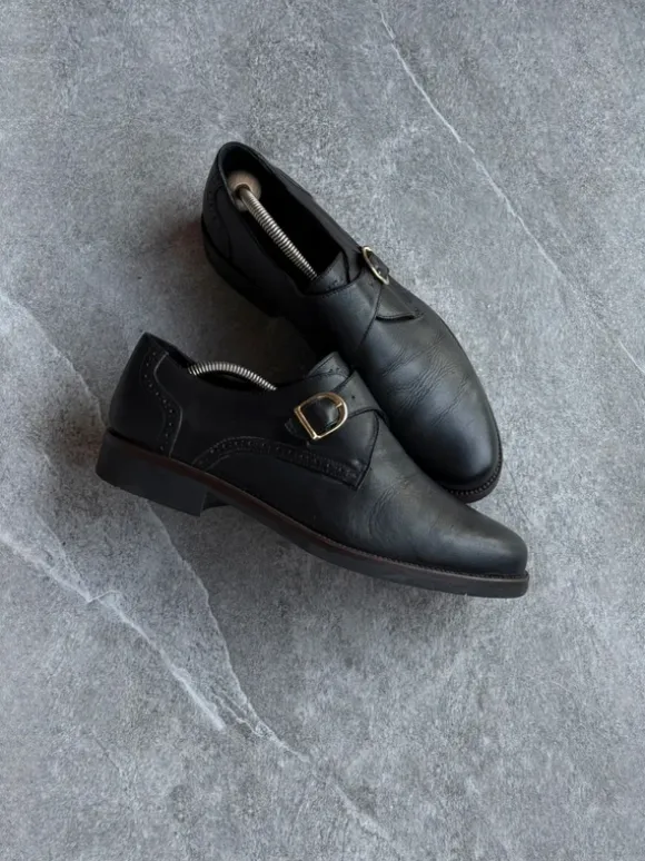 Vintage Leather Monki Stripe Boots Kickers