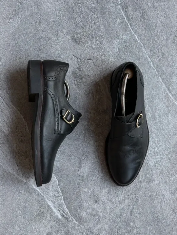 Vintage Leather Monki Stripe Boots Kickers